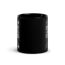 Load image into Gallery viewer, Don't Worry, Santa - Black Glossy Mug