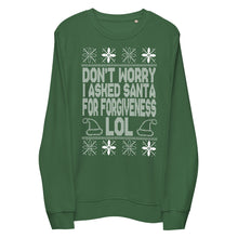Load image into Gallery viewer, Don't Worry Santa - Unisex organic sweatshirt