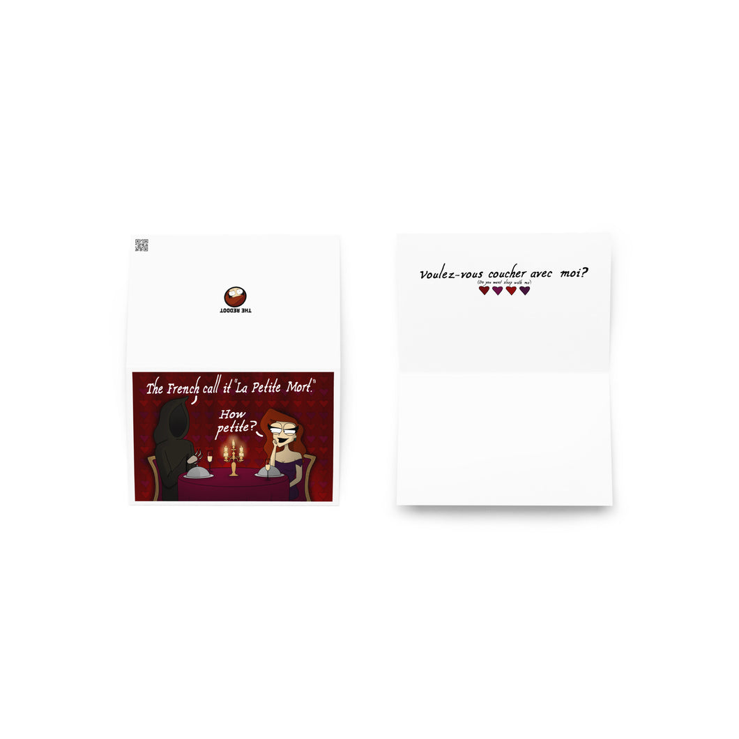 Petite Mort Valentines Day Greeting card