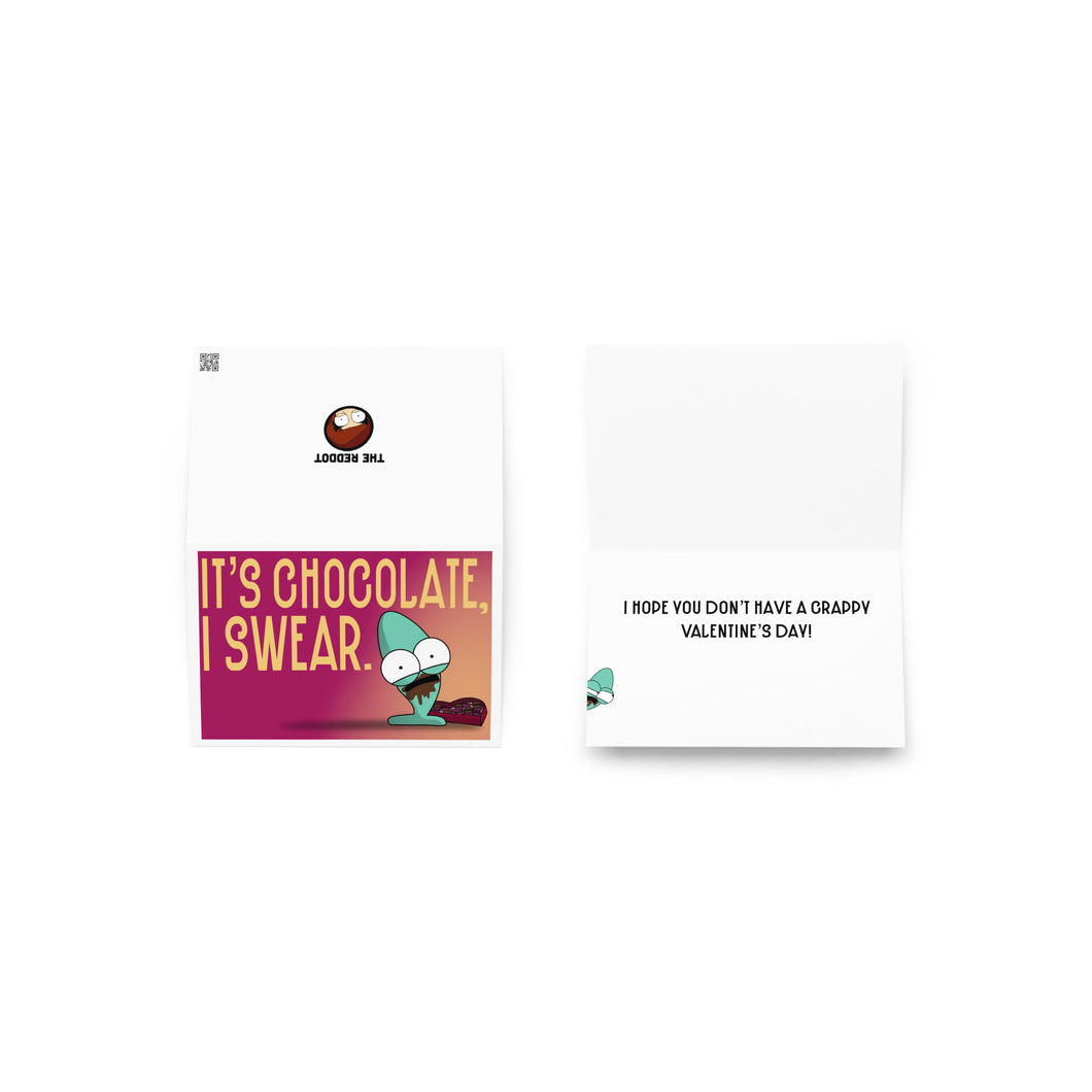 Chocolate Valentines Day Greeting card